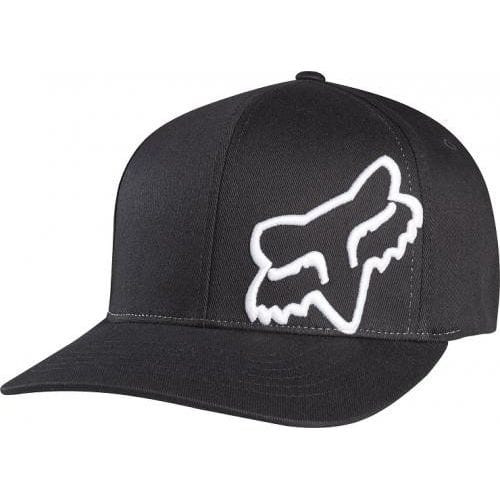 Caciuli-Sepci FOX  FLEX 45 FLEXFIT HAT -58379-018 White-Black