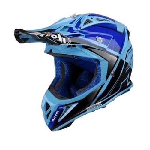 Casti Airoh AVIATOR 2.2 CHECK BLUE GLOSS