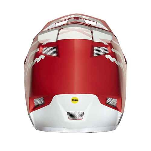  MTB-HELMET RAMPAGE PRO CARBON MOTH HELMET RED/WHITE