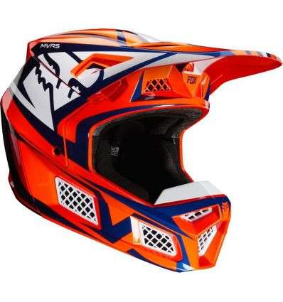 FOX V3 IDOL HELMET, ECE [ORG/BLU]