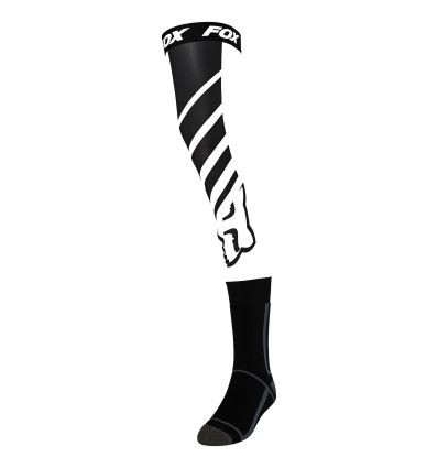 FOX MACH ONE KNEE BRACE SOCK [BLK/WHT]