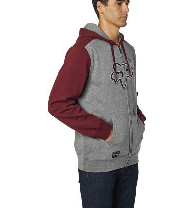 FOX DESTRAKT ZIP FLEECE [GRY/RD]