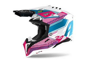 AIROH AIROH AVIATOR 3  WAVE PINK GLOSS CHROME 2021