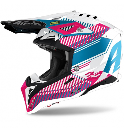 AIROH AIROH AVIATOR 3  WAVE PINK GLOSS CHROME 2021