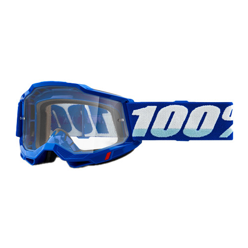 100% GOGGLE 100%  ACCURI GOGGLE BLUE CLEAR LENS