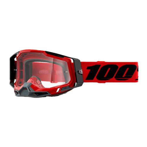 Ochelari 100% OCHELARI 100% RACECRAFT 2 GOGGLE RED CLEAR LENS