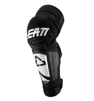 LEATT KNEE & SHIN GUARD 3DF HYBRID EXT WHT/BLACK