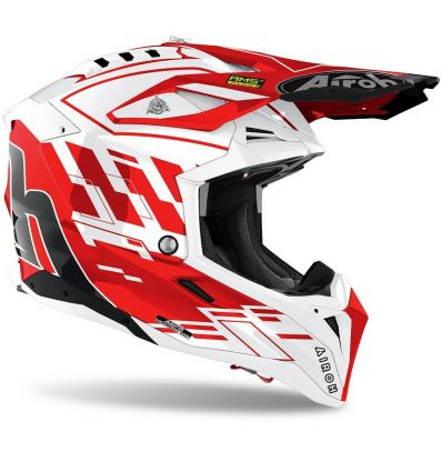 AIROH AIROH AVIATOR 3 RAMPAGE RED GLOSS