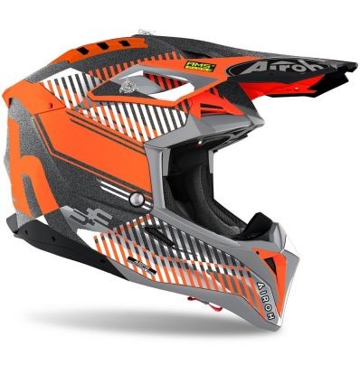 AIROH AIROH AVIATOR 3  WAVE ORANGE CHROME 2021