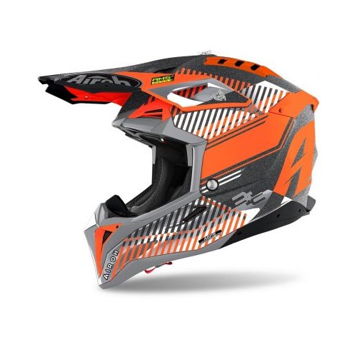 Casti AIROH AIROH AVIATOR 3  WAVE ORANGE CHROME 2021