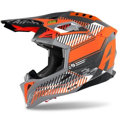 AIROH AIROH AVIATOR 3  WAVE ORANGE CHROME 2021