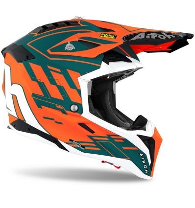 AIROH AIROH AVIATOR 3  WAVE ORANGE CHROME 2021