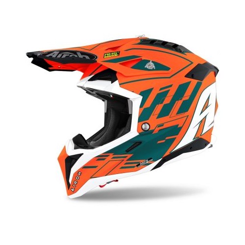 Casti AIROH AIROH AVIATOR 3  WAVE ORANGE CHROME 2021