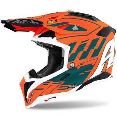 AIROH AIROH AVIATOR 3  WAVE ORANGE CHROME 2021