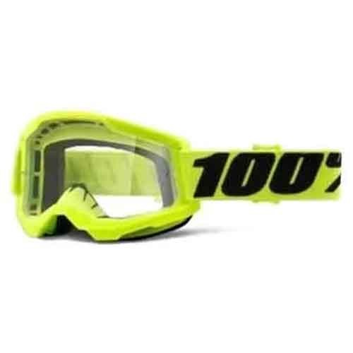 100% STRATA 2 Goggle Yellow - Clear Lens