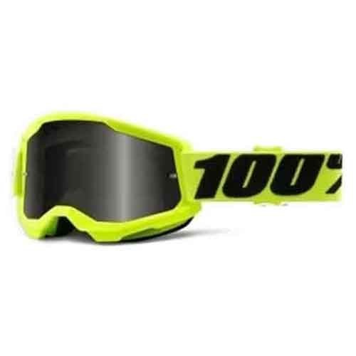 100% STRATA 2 Sand Goggle Yellow - Smoke Lens