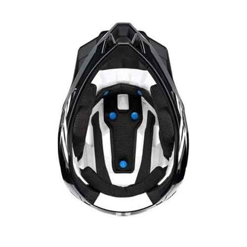 Casti 100% Trajecta Helmet W Fidlock Black/White