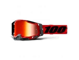 100% OCHELARI 100% RACECRAFT 2 GOGGLE Red - Mirror Red Lens