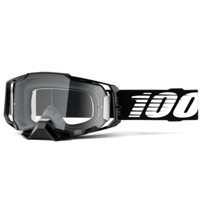 100% ARMEGA Goggle Black Clear Lens