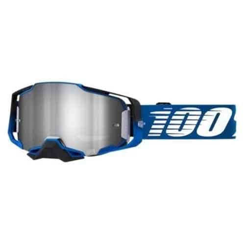 100% ARMEGA Goggle Rockchuck Flash Silver Lens