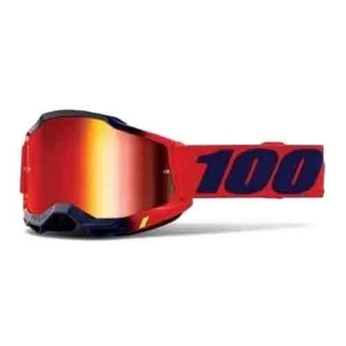 100% STRATA 2 Goggle Masego Mirror Red Lens