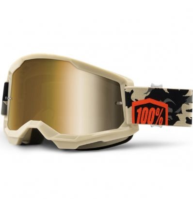 100% STRATA 2 Goggle Kombat True Gold Lens