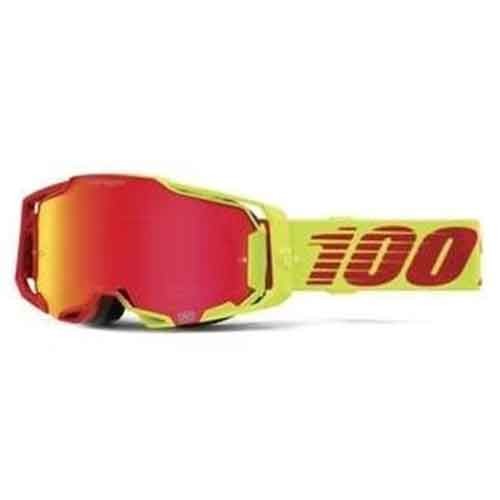 100% ARMEGA Goggle Solaris HiPER Red Mirror Lens