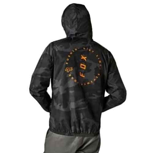 FOX CLEAN UP CAMO WINDBREAKER JKT [BLK CAM]