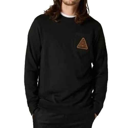 Hanorace FOX SHINBONE CREW FLEECE [BLK]