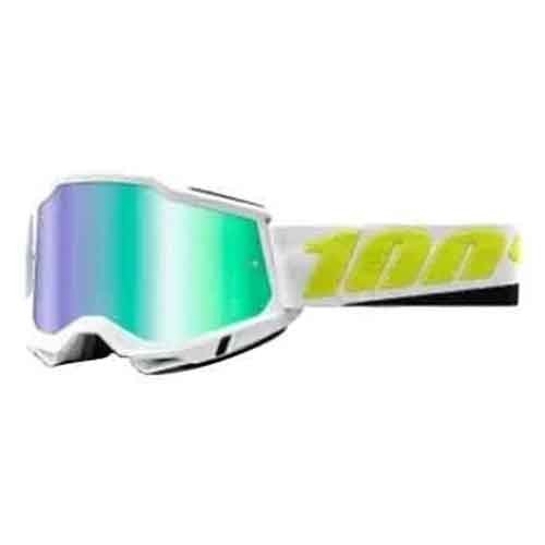 100% OCHELARI 100% ACCURI 2 Goggle Peyote Mirror Green Lens