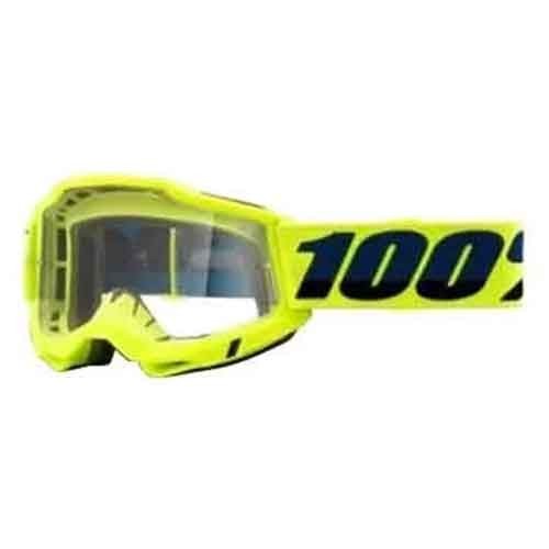 100% OCHELARI 100% ACCURI 2 Fluo Yellow Clear Lens