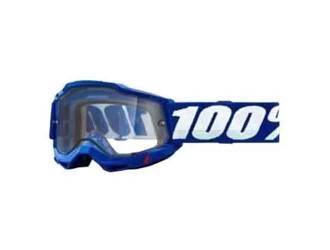 100% OCHELARI 100% ACCURI 2 Enduro Moto Blue Clear Dual Lens