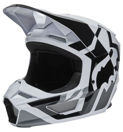 FOX V1 LUX HELMET, ECE [BLK/WHT]