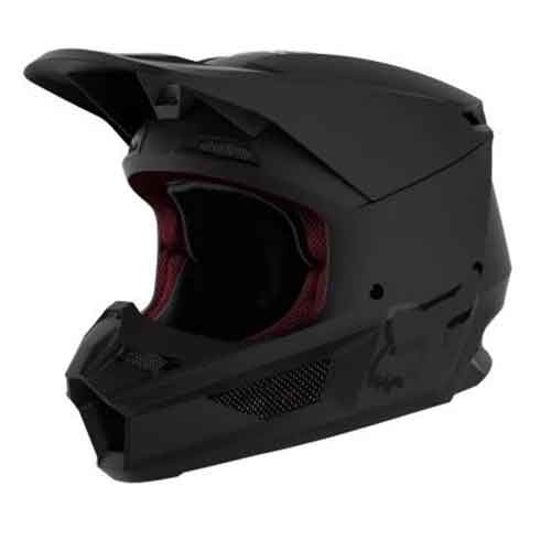 Casti FOX YTH V1 MATTE BLACK HELMET, ECE [MT BLK]