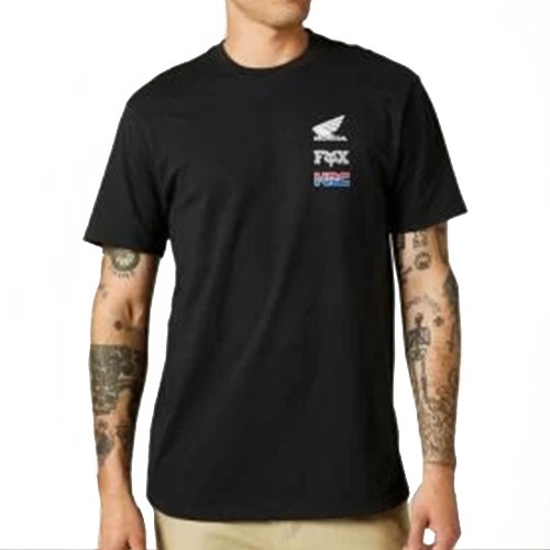 Tricouri FOX HONDA WING PREMIUM TEE BLK