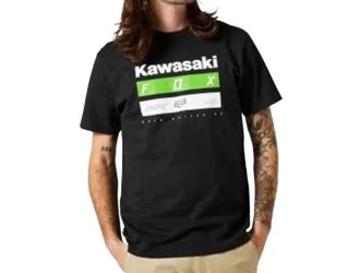 FOX KAWASAKI STRIPES PREMIUM TEE BLK