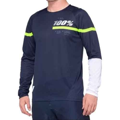 Lichidari stoc echipamente Bike 100% R-CORE Jersey Dark Blue/Yellow