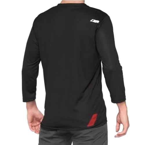 100% AIRMATIC 3/4 Sleeve Jersey Black/Red