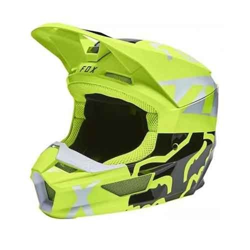 Casti FOX YTH V1 SKEW HELMET, ECE [FLO YLW]