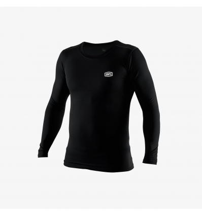 100% BASECAMP Long Sleeve Base Layer Black Base Layers