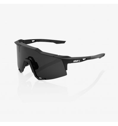 100% SPEEDCRAFT - Soft Tact Black - Smoke Lens