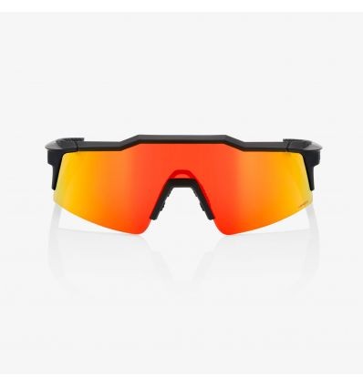 100% SPEEDCRAFT - Soft Tact Black - HiPER Red Multilayer Mirror Lens