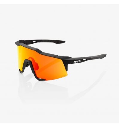 100% SPEEDCRAFT - Soft Tact Black - HiPER Red Multilayer Mirror Lens