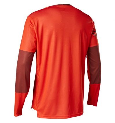 FOX DEFEND LS JERSEY MOTH [FLO RED]