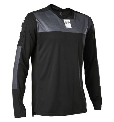 FOX DEFEND LS JERSEY FOXHEAD [BLK]