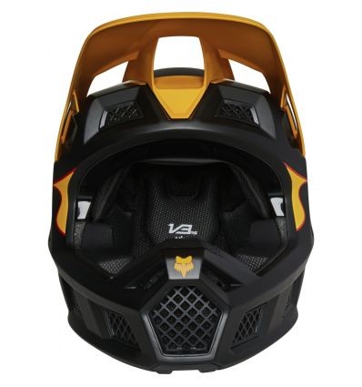 FOX V3 RS SUPR TRIK HELMET, ECE [BLK/YLW]