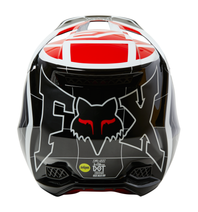 FOX V3 RS CELZ HELMET, ECE [RD/BLK/WHT]