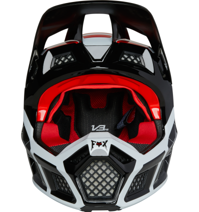 FOX V3 RS CELZ HELMET, ECE [RD/BLK/WHT]