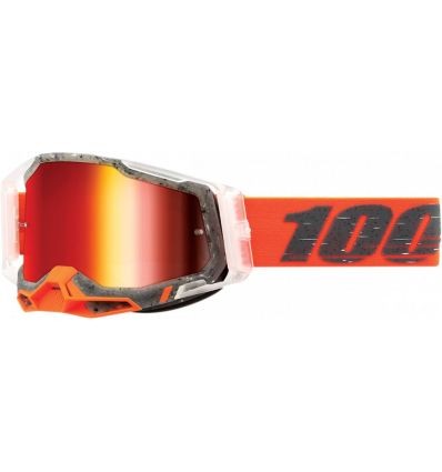 100% RACECRAFT 2 Goggle Schrute - Mirror Red Lens