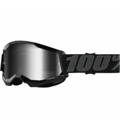 100% STRATA 2 Goggle Black - Mirror Silver Lens